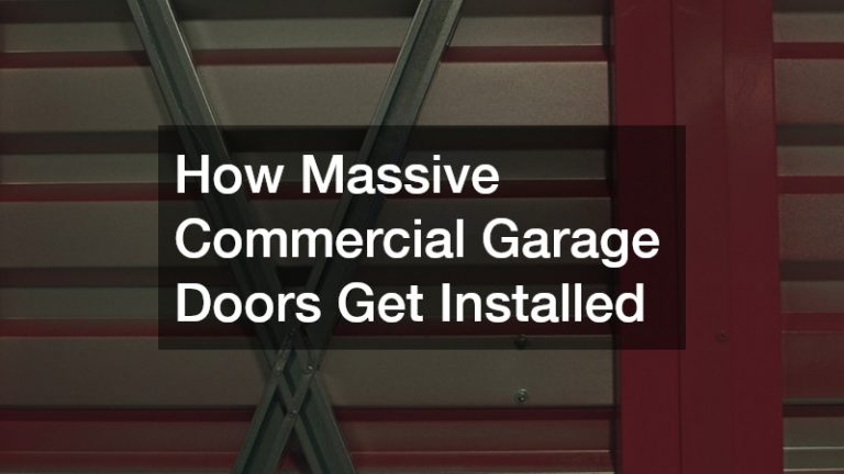 How Massive Commercial Garage Doors Get Installed