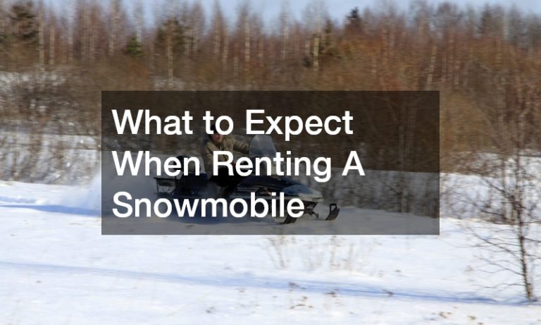 What to Expect When Renting A Snowmobile